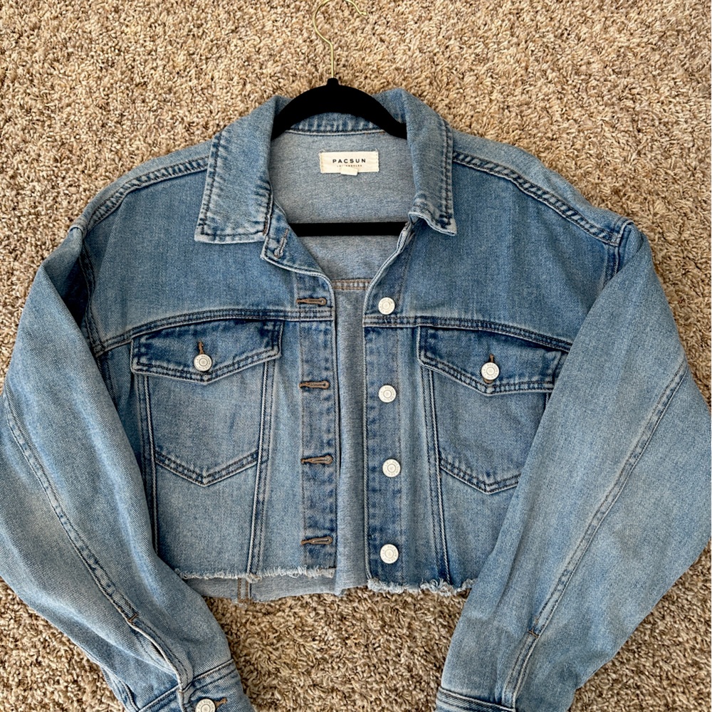 Cropped Jean Jacket Pacsun